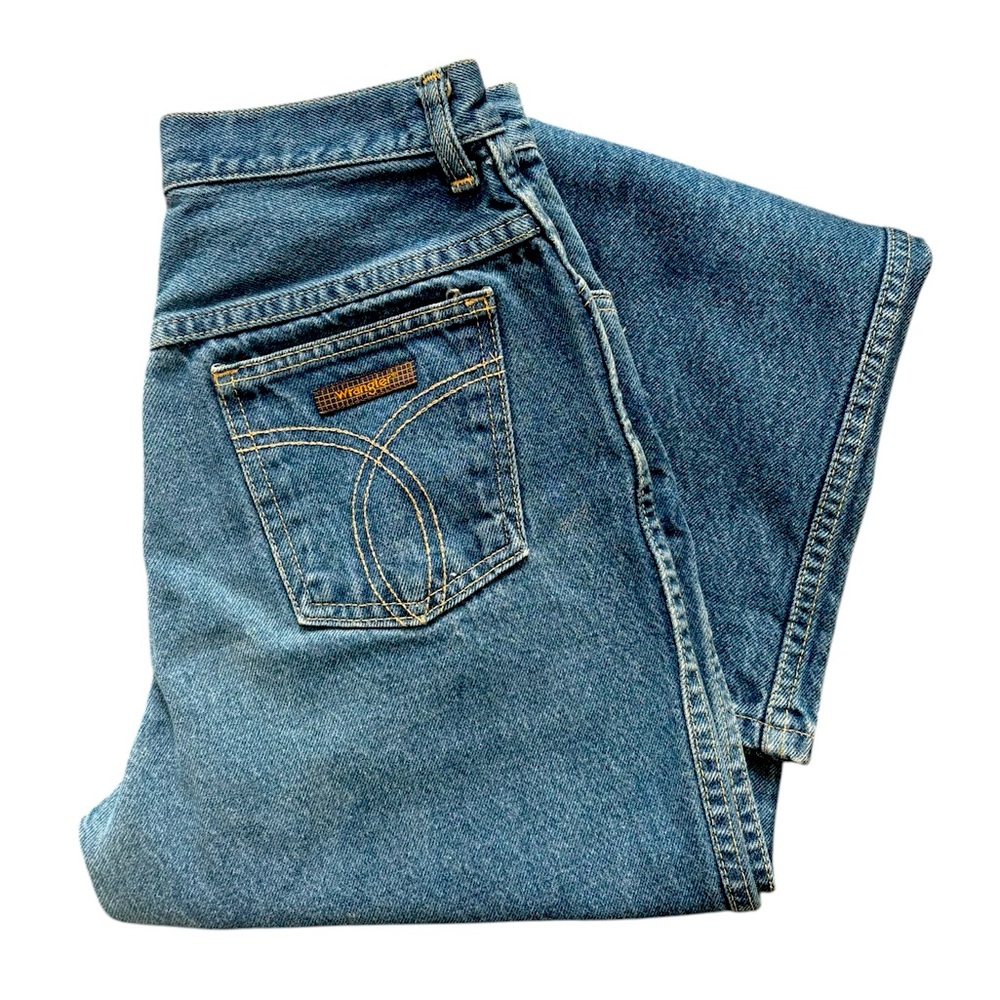 Vintage High Waist Wrangler Mom Jeans Size 8, 26 Medium Wash